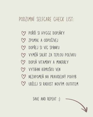 Podzimní hygge mód: ON 🍂 Dopřej si klid, teplou polívku a trochu pohybu pro tělo i duši 🤍 save & repeat - tvé tělo ti...