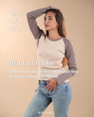 Je ti kosa? 🥶 Nezapomeň vrstvit! 💁🏻‍♀️ Raglanové tričko z žebrované bavlny jsme vyrobili v naší brněnské dílně 🧵🪡 Tohle...