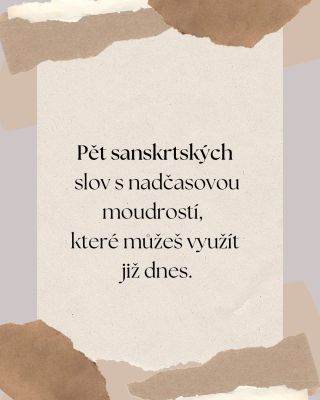 5 sanskrtských slov pro tvůj advent✨ Které tě aktuálně oslovuje nejvíc? #yogadayli #sanskrt #yogawisdom #happylife